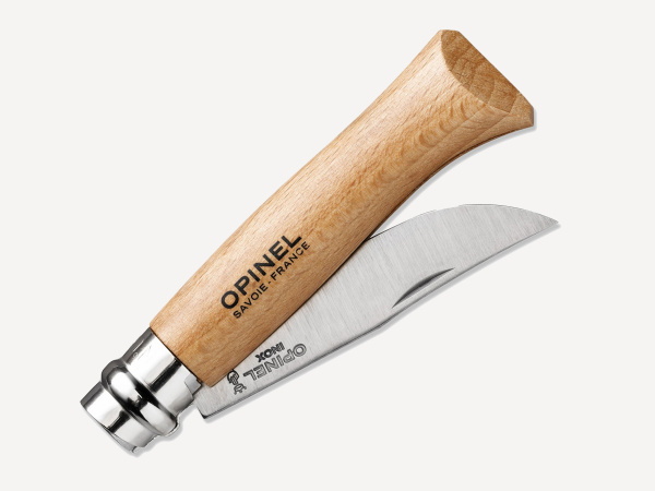 Нож складной Opinel Tradition №8 VRI (INOX) 8,5см (Бук / нерж. Сталь)
